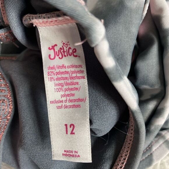 Justice Gray/White Sun.Sea.Sand One Piece Bathing Suit - Picture 3 of 5